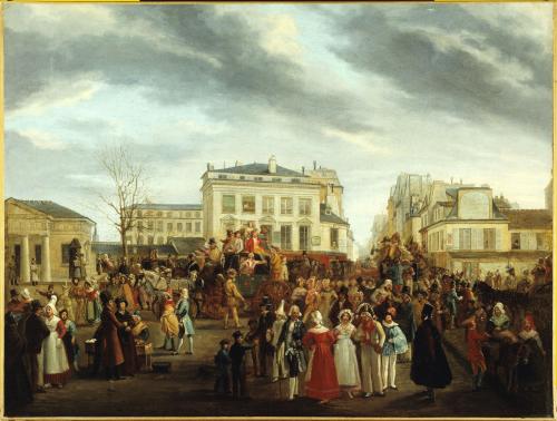 La Descente de la Courtille en 1823 par Artus Despagne